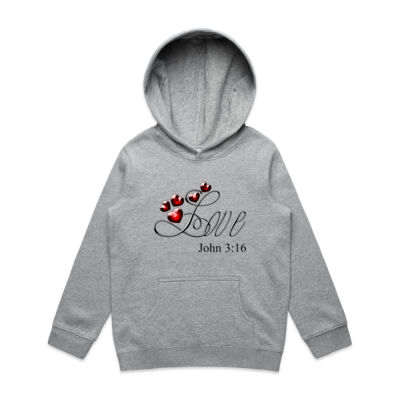 Love John 3:16 Kids/Youth Hoody Thumbnail