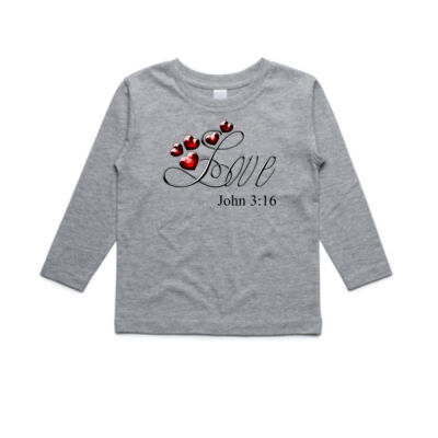 Love John 3:16 Kids Long Sleeve Tee Thumbnail