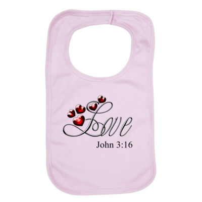 Love John 3:16 Baby Bib Thumbnail