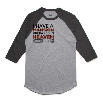 A Mansion in Heaven. The Original Air B&B - 3/4 Raglan Tee Unisex Thumbnail