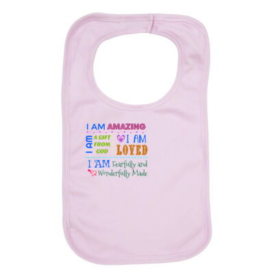 I AM words to describe a child Baby Bib Thumbnail