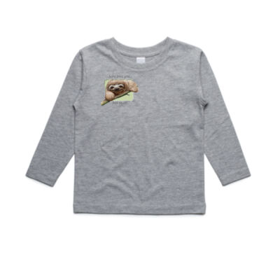 Sloth. Jesus Loves You - Just sayin! Kids Longsleeve Tee Thumbnail