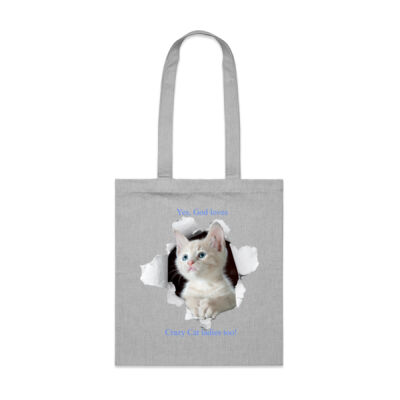 God Loves Crazy Cat Ladies Parcel Tote Thumbnail