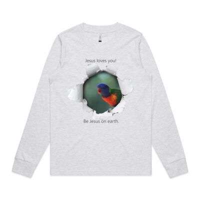 Jesus Loves You, Be Jesus on earth. Long Sleeve Tee Thumbnail
